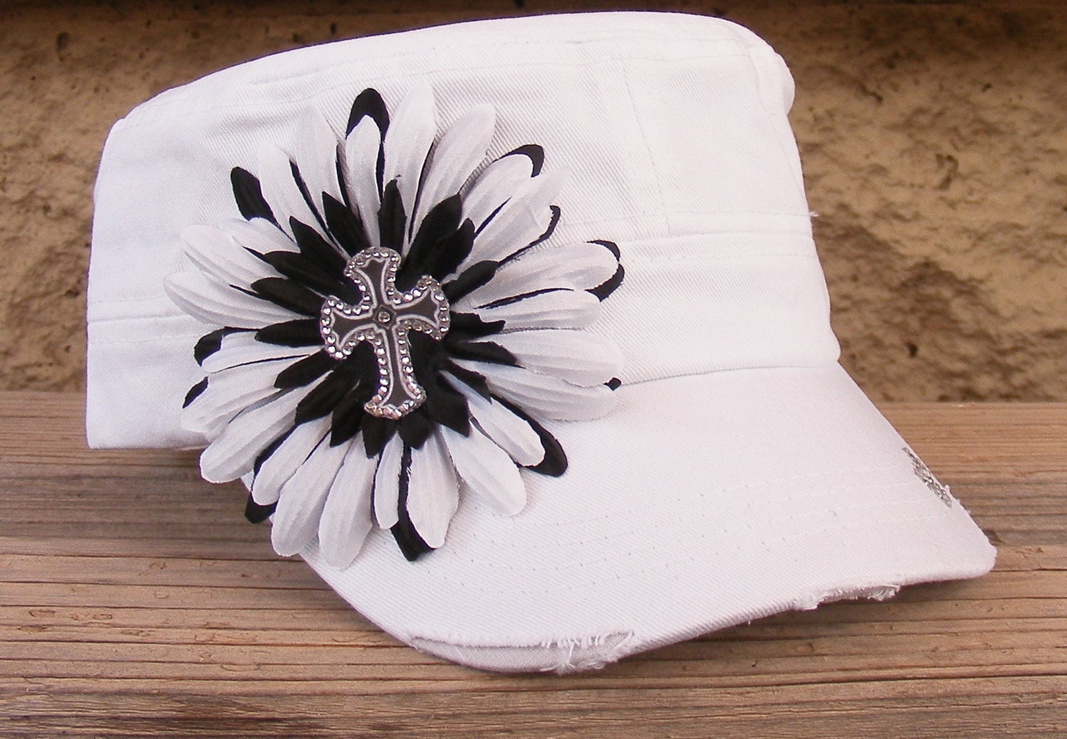✨Super Sparkling Sequin Camellia Flower Cadet Hat Rhinestone Cadet Hat - Etsy main image 3