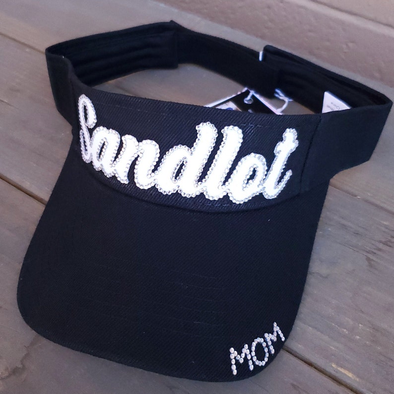 Baseball Team Sun Visors Baseball Mom Sun Visors Bling Team Etsy