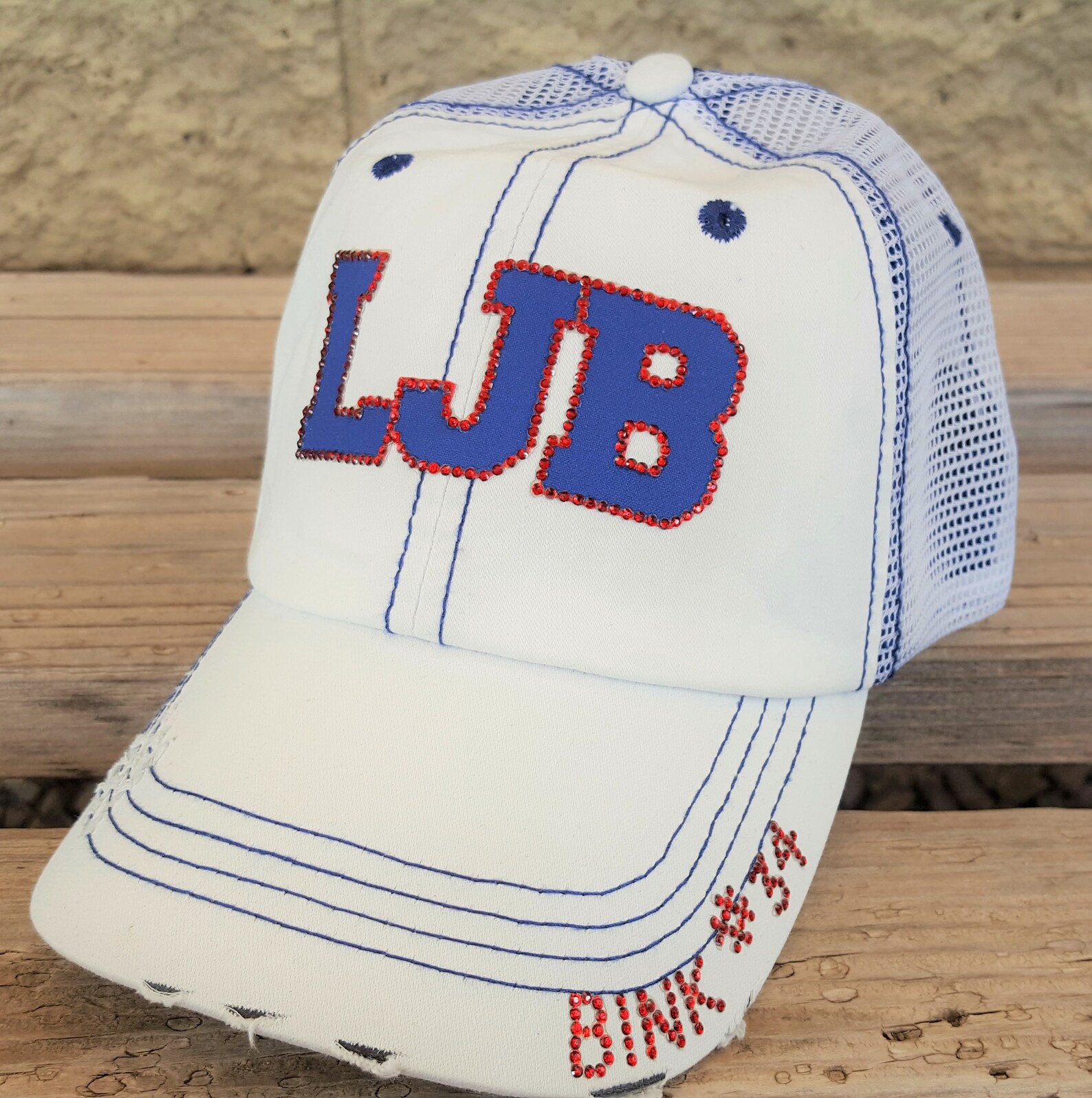 Bling Letter Hats/custom Logo Hats/varsity Letter Hats/school - Etsy
