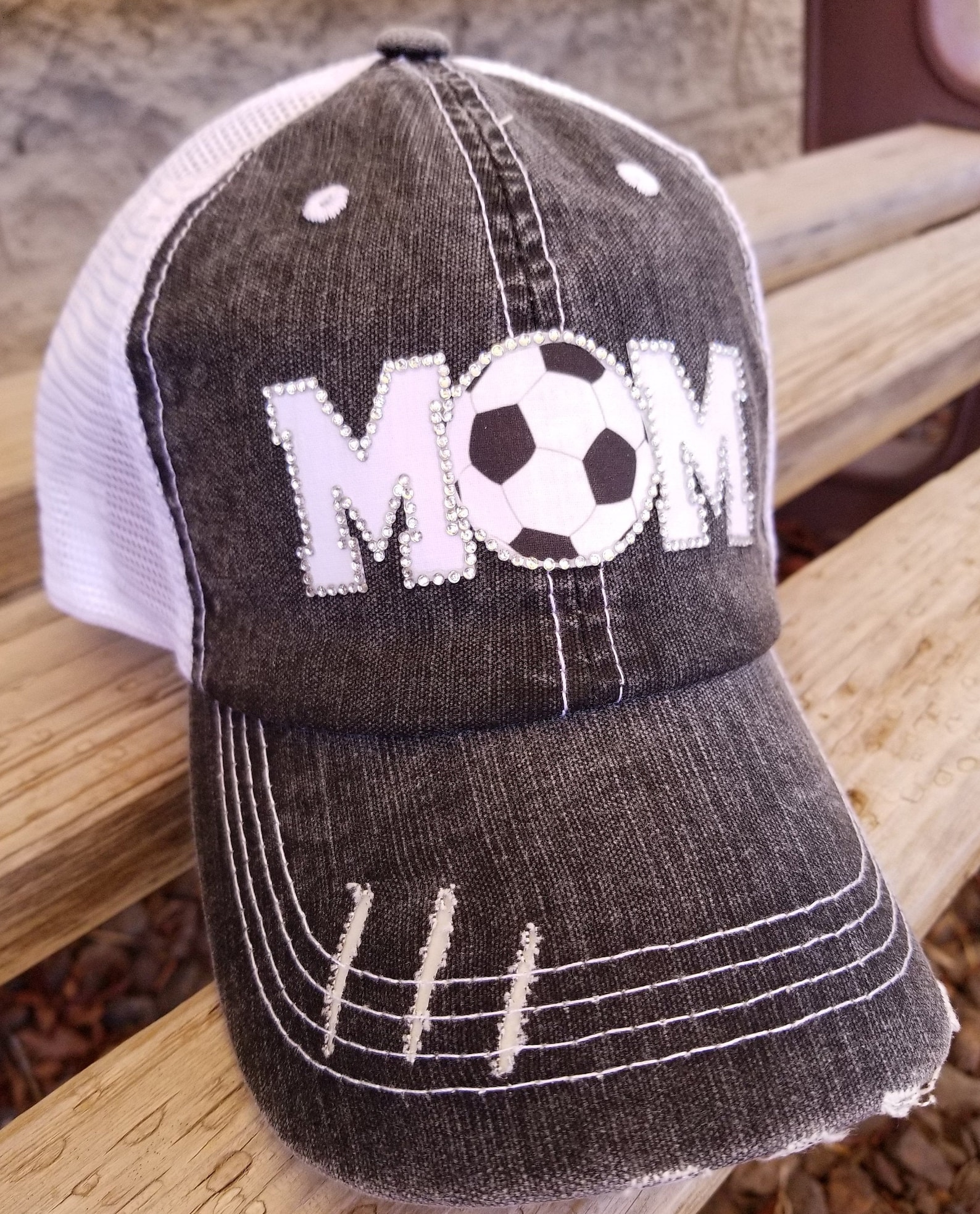 Soccer Mom Hat Soccer Mom Trucker Hat Bling Soccer Mom Hat Etsy
