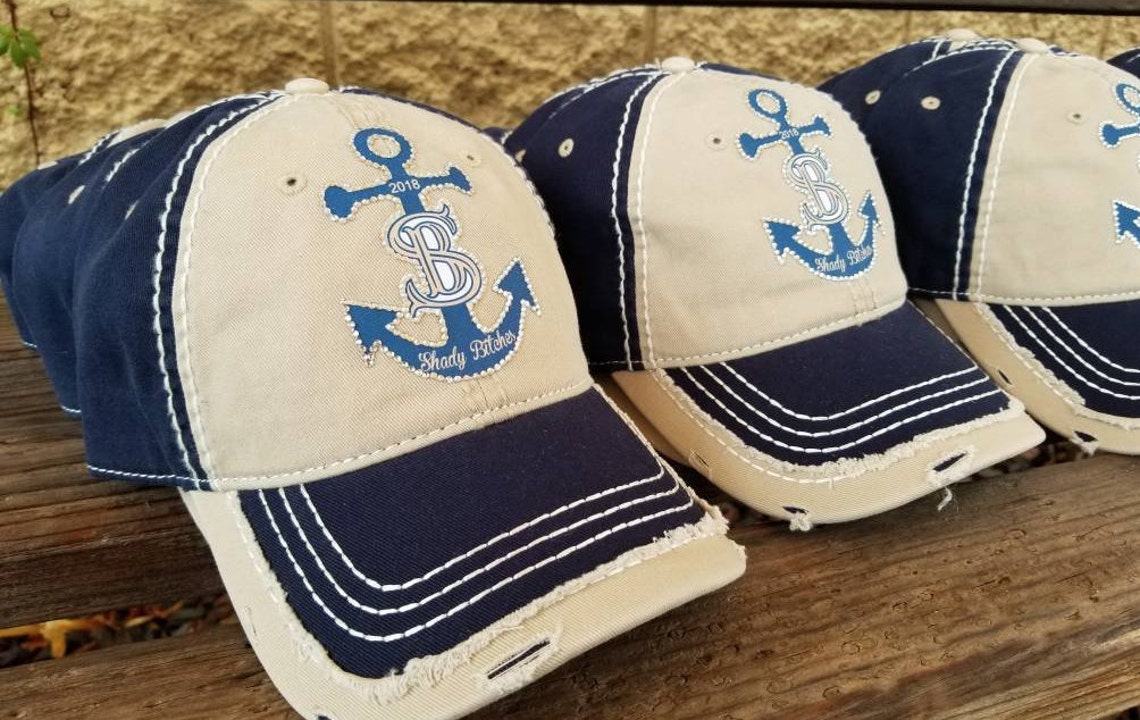 Custom Boat Hats Send Your Logo Anchor Hats Boat Hats Lake Etsy