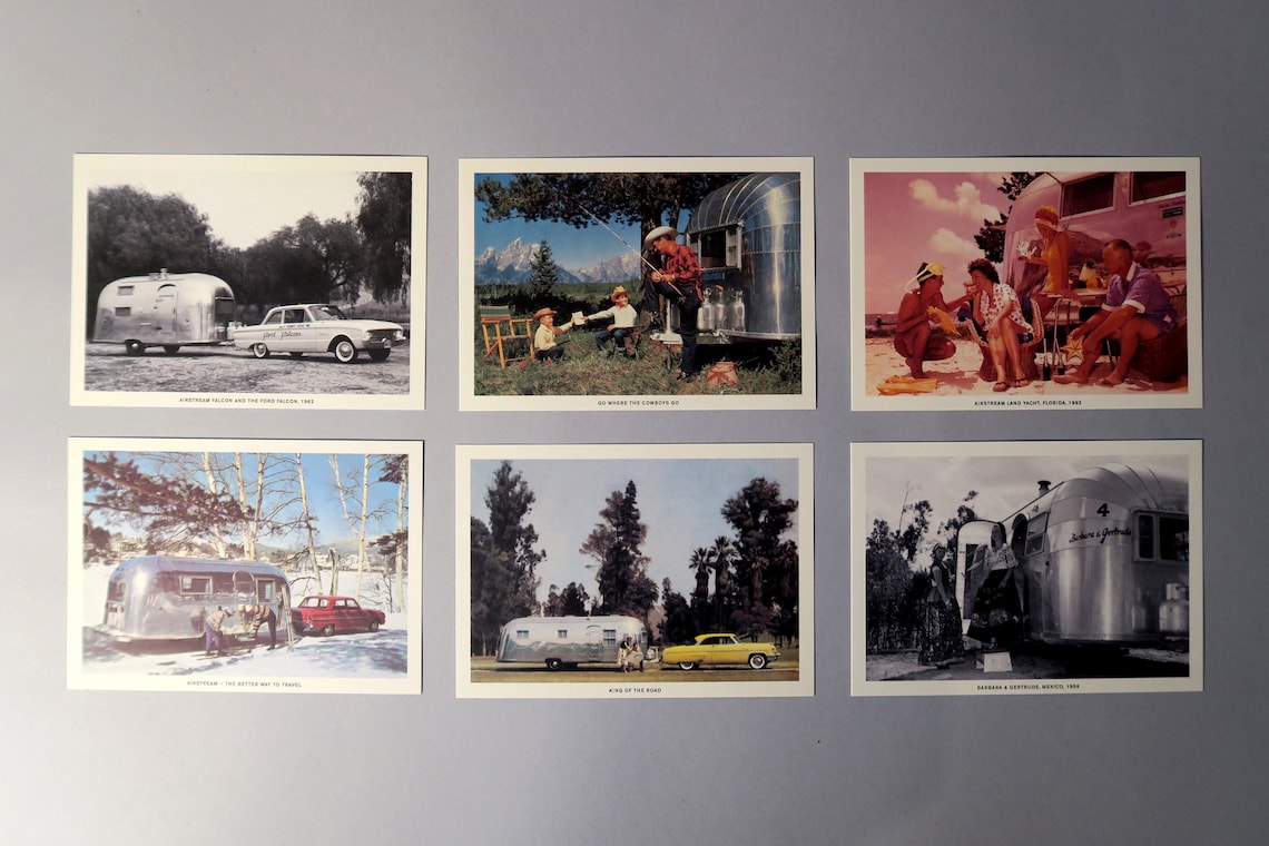 Boxed Set of 40 Airstream Travel Trailer Postcards RV Etsy