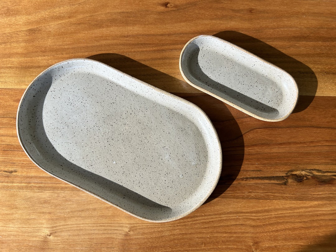 Handmade Modern Ceramic Serving Platter Set Etsy