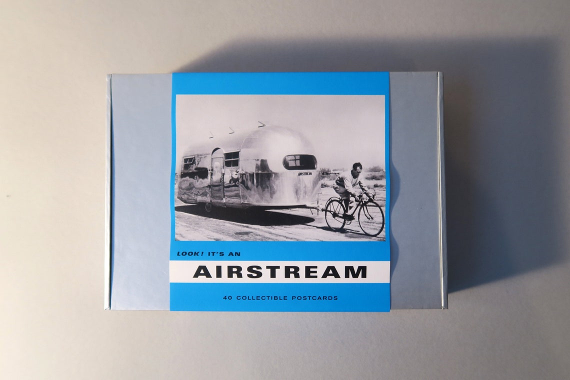 Boxed Set of 40 Airstream Travel Trailer Postcards, RV, 50's, 60's