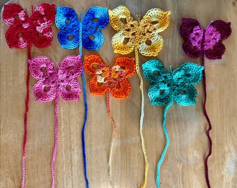 Crochet Butterfly Bookmarks