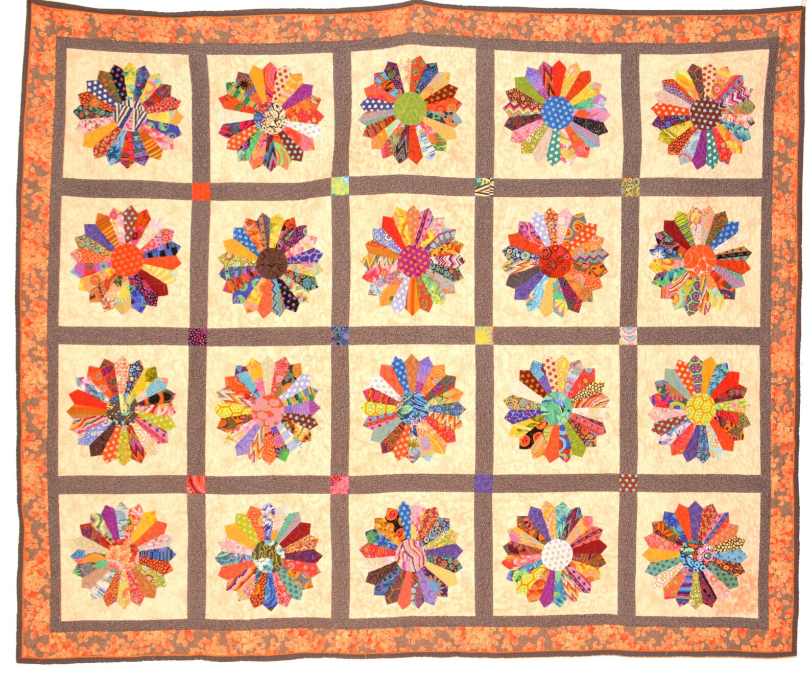 Dresden Plate Quilt Etsy