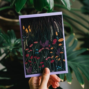 Wildflower Postcards, Mini Botanical Art Prints, Botanical Stationary set, Floral Meadow Stationary, Plant Lady Gift, Wholesale Postcards