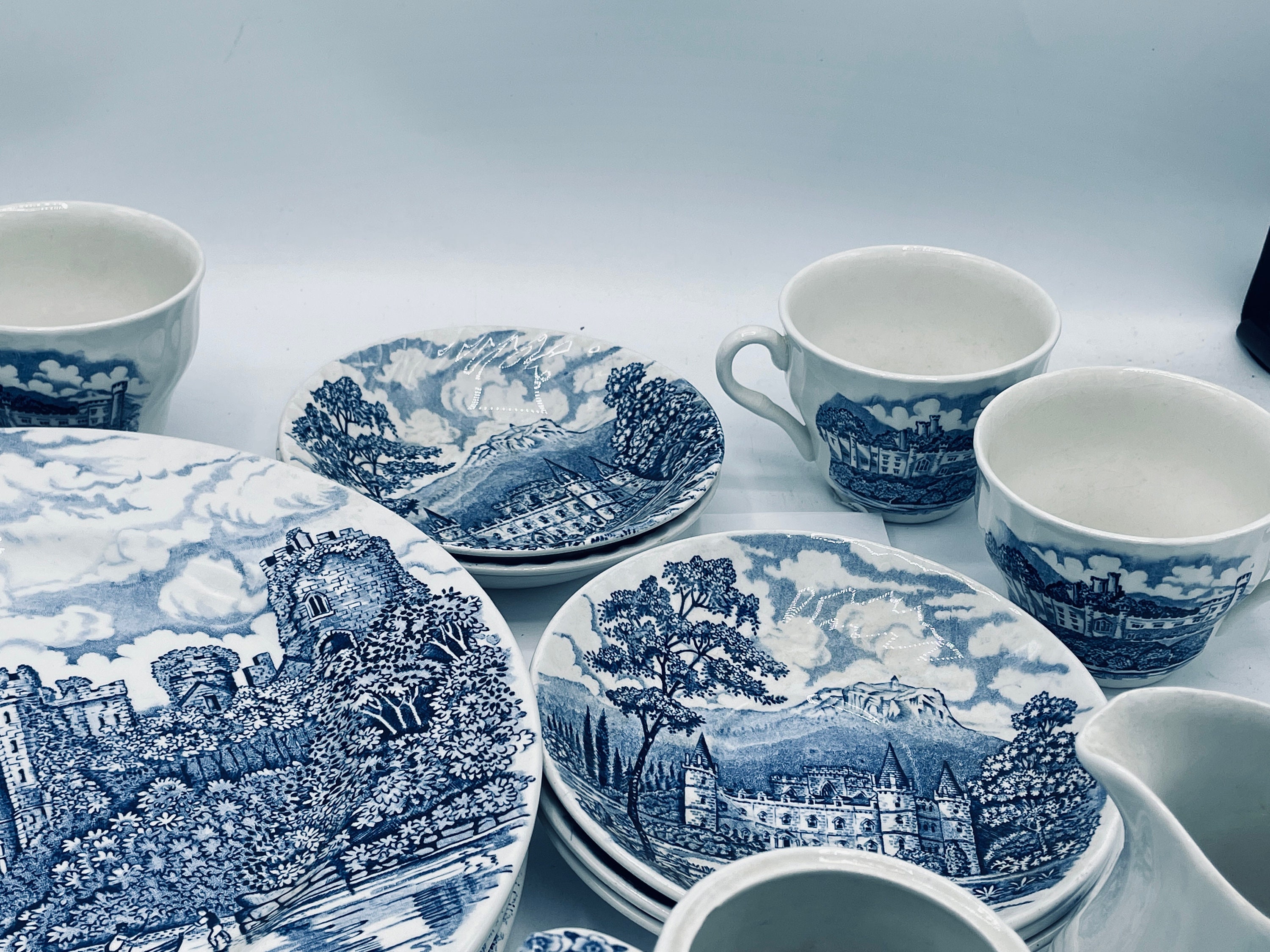 Vintage English Castles Blue by BARRATTS CASTLES Blue Dinnerware