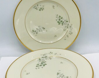 Vintage Set of (3) Lenox SUMMER BREEZE  Salad Desert Plates ~ Three ~ circa 1968-1975- 8.5"- Unused Condition