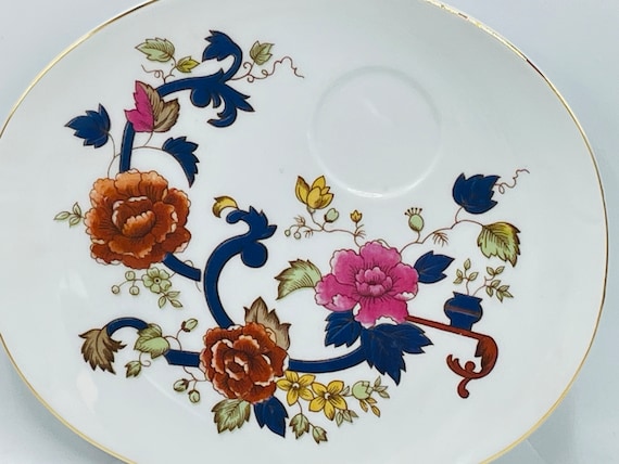 Vintage Jonas Roberts Oval Snack Cup & Plate Set, Japan, 9.5