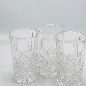 Vintage set of 3 Godinger Shannon Dublin Crystal Tumbler Glass 10 oz Set of 3 image 3