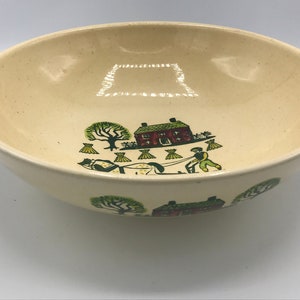 Vintage Metlox Poppytrail * HOMESTEAD PROVINCIAL*  11&quot; Serving Salad  Bowl* Thanksgiving Bowl