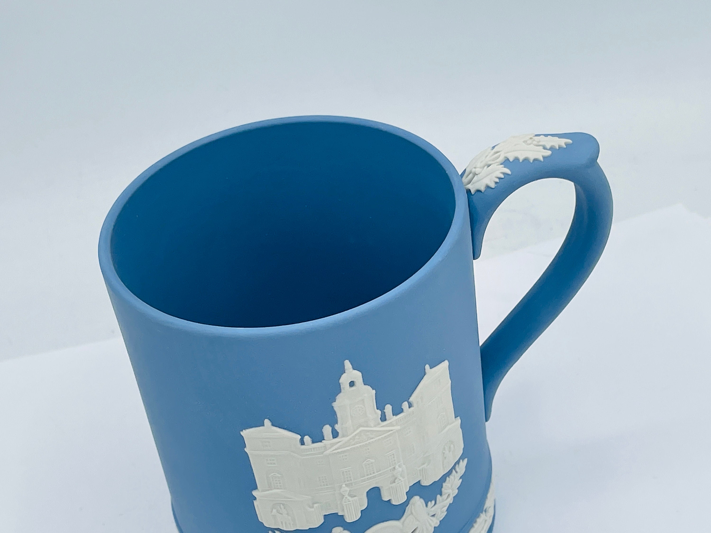 Vintage Wedgwood Christmas 1978 Pale Blue Jasperware Horse Guards