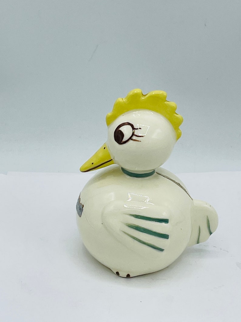 Vintage 1940's Mr. Jack Potts Chick Bank California Pottery Baby Gift image 3