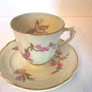 Vintage &quot;Chantilly&quot; limoges tea cup Bernardaud Tea Cup  Gold trim  - France-