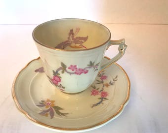 Vintage "Chantilly" limoges tea cup Bernardaud Tea Cup  Gold trim  - France-