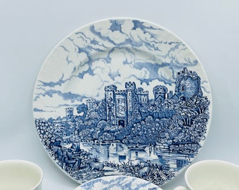 Vintage English Castles Blue by BARRATTS CASTLES Blue Dinnerware