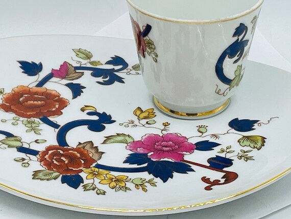 Vintage Jonas Roberts Oval Snack Cup & Plate Set, Japan, 9.5