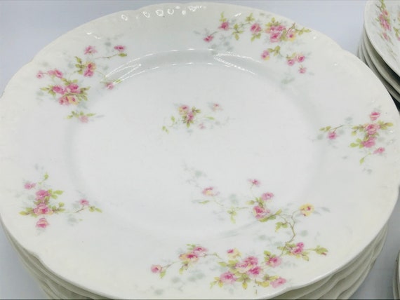 Vintage 17 PC Theodore Haviland Limoges - Set Roses -limoges