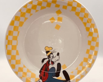 Vintage Goofy Disney Dinner Plate Dish  Gibson Overseas Inc Gabbay Mickey & Co- New Condition- 1980's