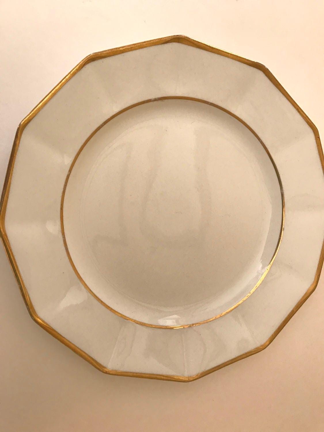 Set of 3 Johnson Brothers Gold Trim Salad Plates 8