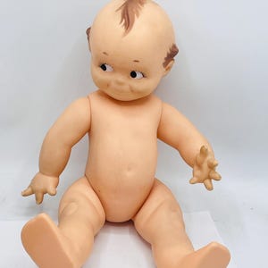 Vintage Rubber Kewpie Doll by Cameo 14&quot;- 1960&#39;s
