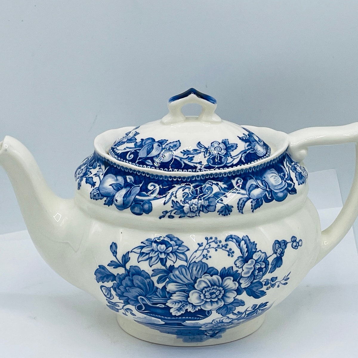 Teapot - Pomeroy (Blue and White) by Royal Doulton