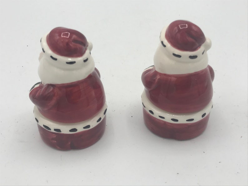 Stocking Stuffer by JCM Christmas Decoration Vintage pair of Santa Claus Trinket Boxes 3 14 tall