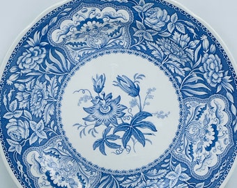 Vintage Spode Blue Room Collection "Floral" Flowers Dinner Plate-No Chips- 10.5 Excellent