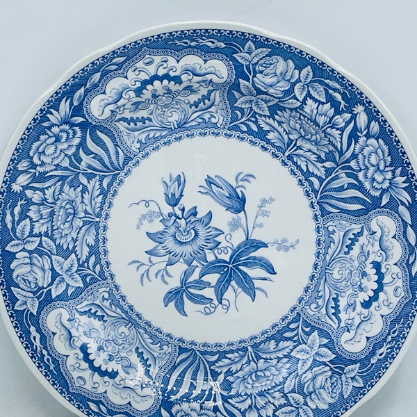 Vintage Spode Blue Room Collection "Floral" Flowers Dinner Plate-No Chips- 10.5 Excellent