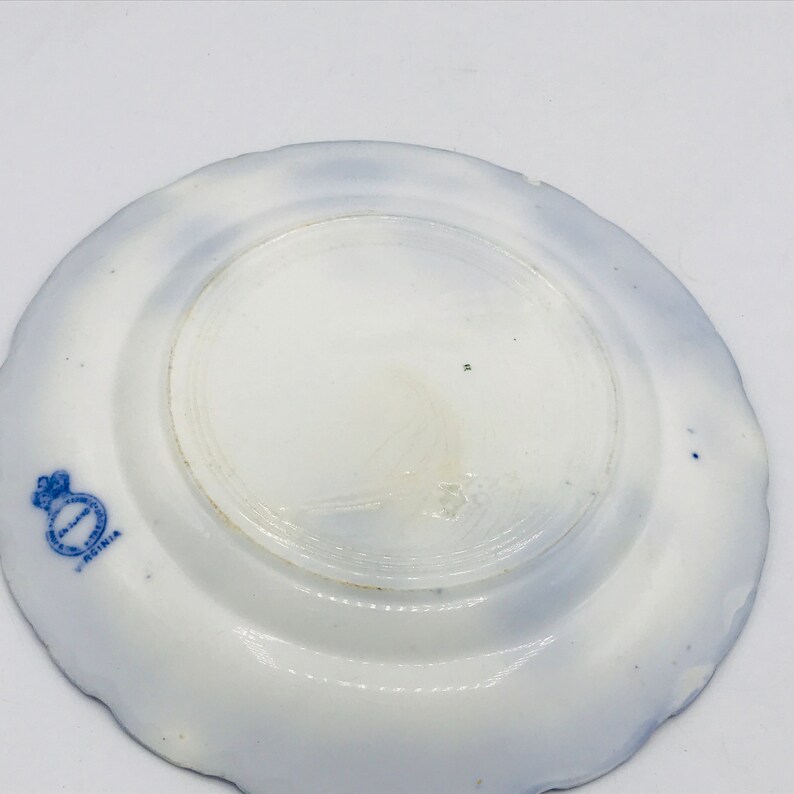 late 1800/'s Antique John Maddock Sons Flow Blue Virginia Dinner 9 34 Plate