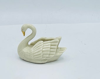 Vintage Lenox adorable Miniature Swan Classic White with gold highlights