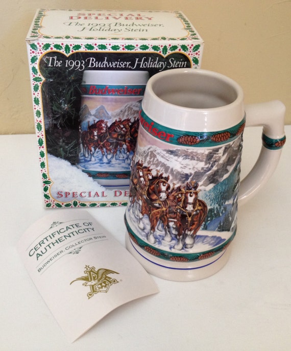 Vintage Budweiser Anheuser Busch Beer Stein Collector 1993