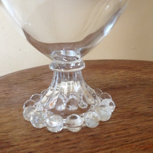 Vintage pair of Anchor Hocking Wine or Cocktail Sherbet Glasses Berwick Bubble Boopie Pattern image 2