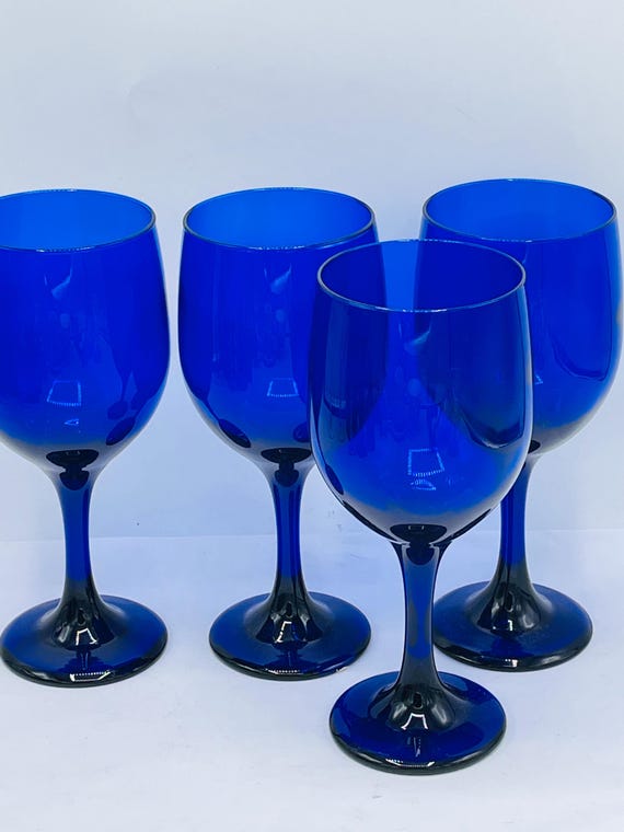 stained glass wine goblets Fig Hand-painted Wine Glasses  Glorious Goblets