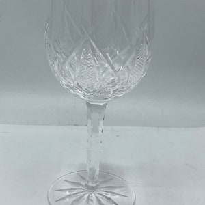 Vintage Nachtmann Traube Etched Hock Wine Glass Goblet Bohemian -Clear