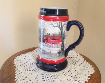 Vintage Budweiser Anheuser Busch beer stein collector 1990 "An American Tradition" Ceramarte