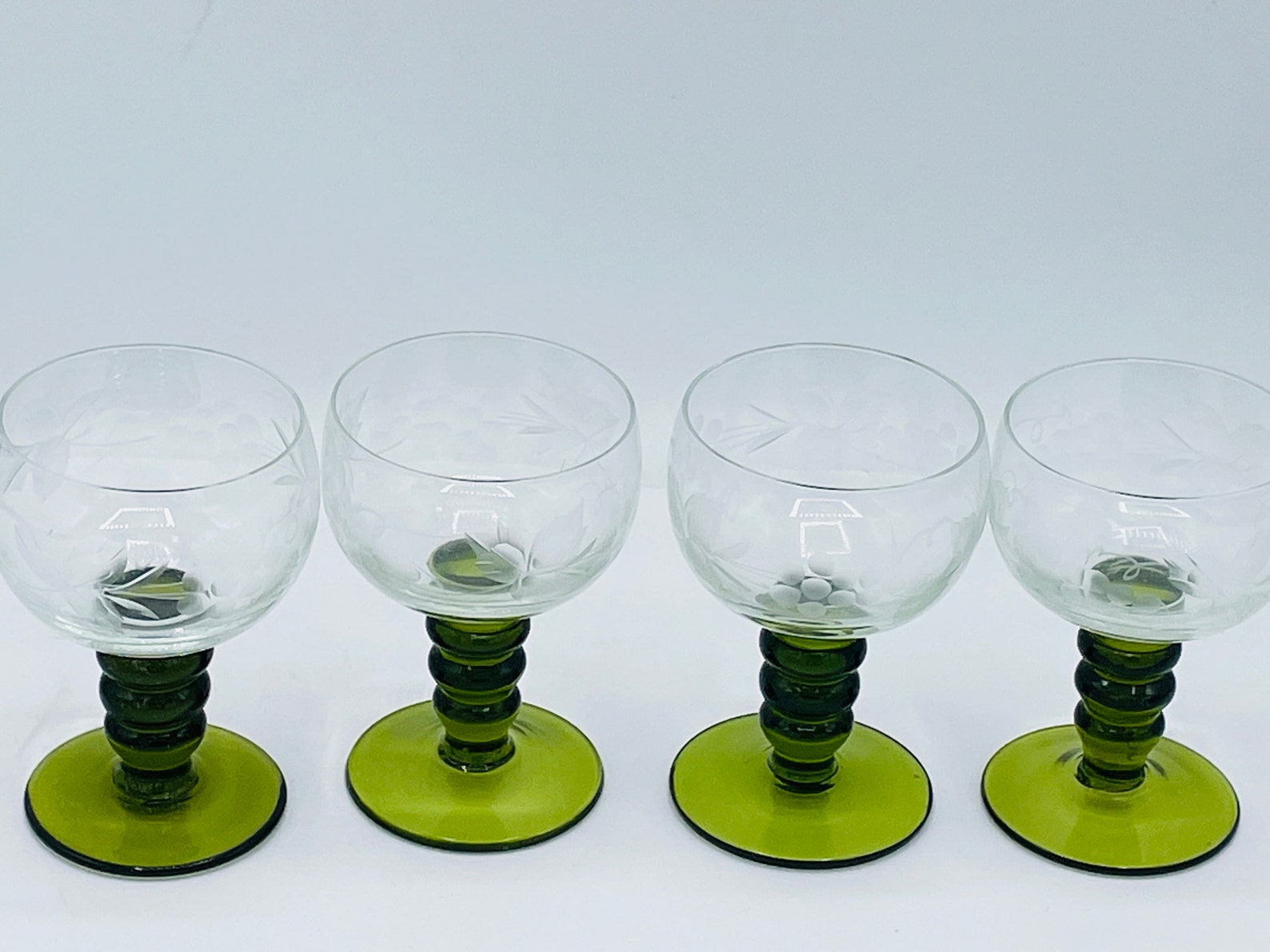 Discover Roemer Glass Green Stemmed German Wine Glasses