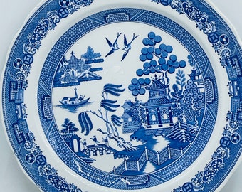 Vintage Spode Blue Room Collection Traditions Series "Willow” Dinner Plate 10 3/8”- Excellent