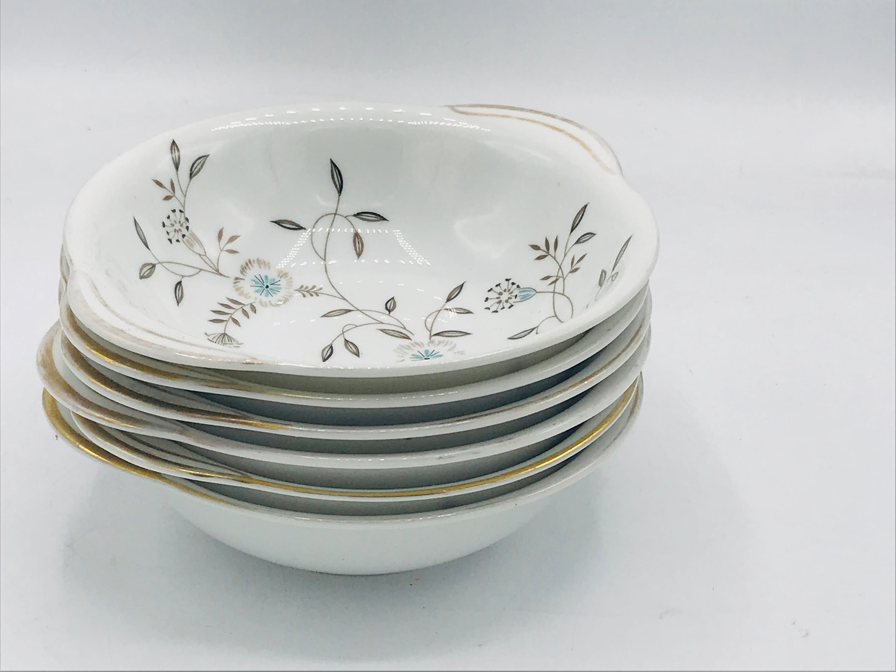 Vintage Set of (6) Noritake China Porcelain Danielle Set/6 Tab