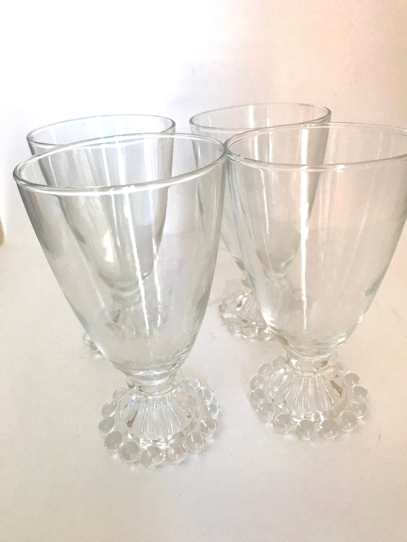 Vintage Set of 4 Anchor Hocking Juice Glasses Berwick Bubble Etsy