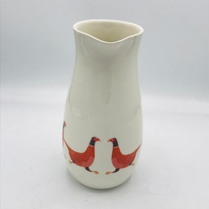 Fenella Smith UK British Designer PHEASANT Running Pouring Jug PITCHER image 5