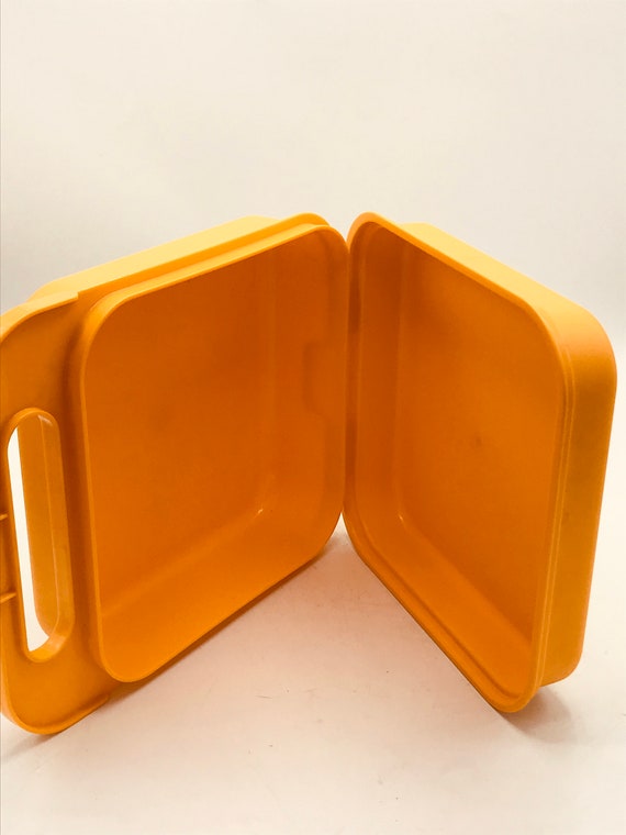 Vintage Tupperware Lunch Box Yellow Abcs 