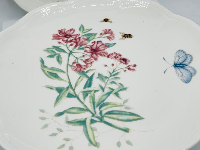 Set of 9 Lenox Butterfly Meadow SWALLOWTAIL Salad 9 Luncheon Plate New With Tags Butterflies image 4