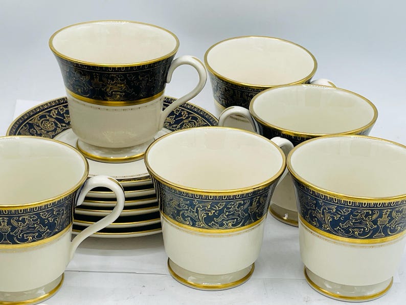 Gorham Lorenzo De Medici Footed Cup & Saucer Set