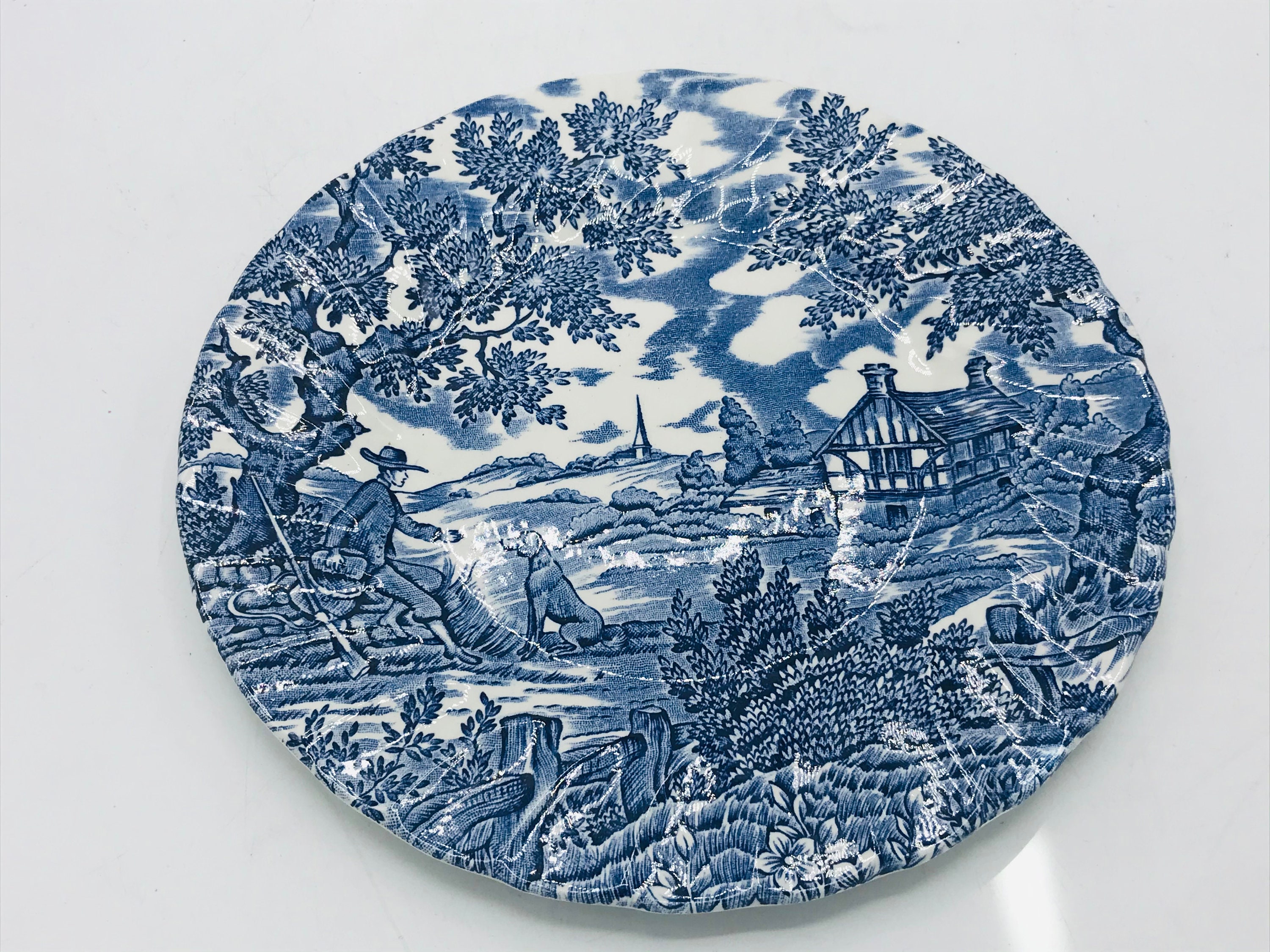 Vintage Myott Staffordshire the Hunter 7” Bread/dessert Plates