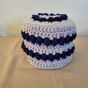 Grey Popcorn Toilet Paper Cover