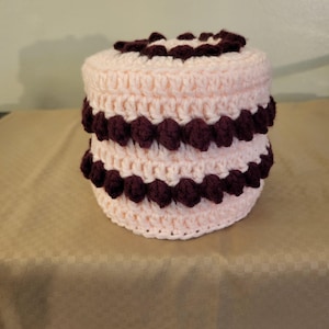 Pink Popcorn Toilet Paper Cover