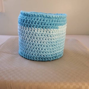 Light Blue Ridged Toilet Paper Cover