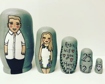 personalised russian dolls